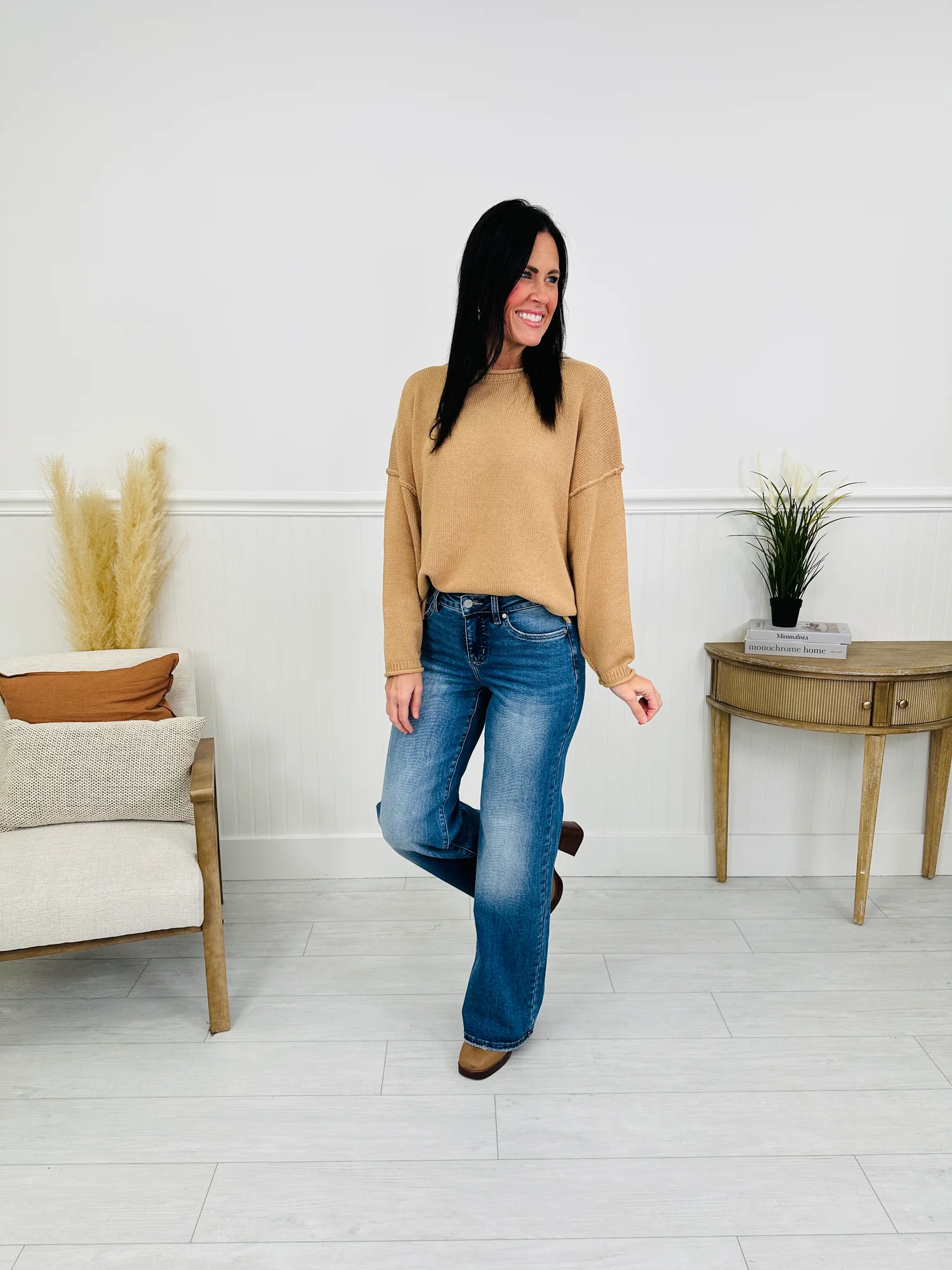 (Pack of 2) Just Four You Tummy Control Wide Leg Jeans in Four Inseams