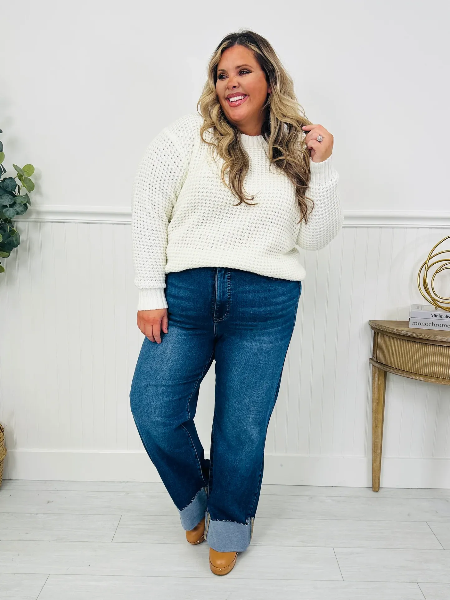 (Pack of 2) Made For Me Tummy Control Wide Leg Cuffed Jeans in Multiple Inseams