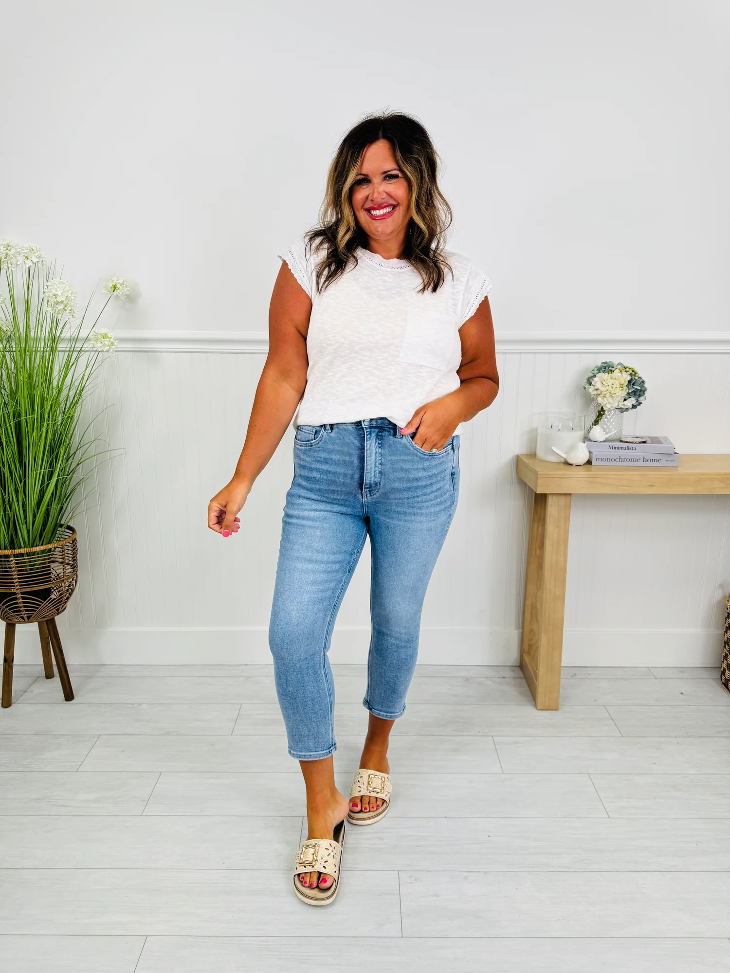 (Pack of 2) Easy Fit Tummy Control Capri Jeans in Three Inseams