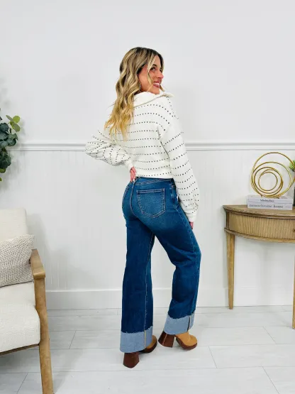 (Pack of 2) Made For Me Tummy Control Wide Leg Cuffed Jeans in Multiple Inseams