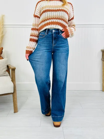 (Pack of 2) Ready to Roll Retro Wide Leg Jeans in Three Inseams