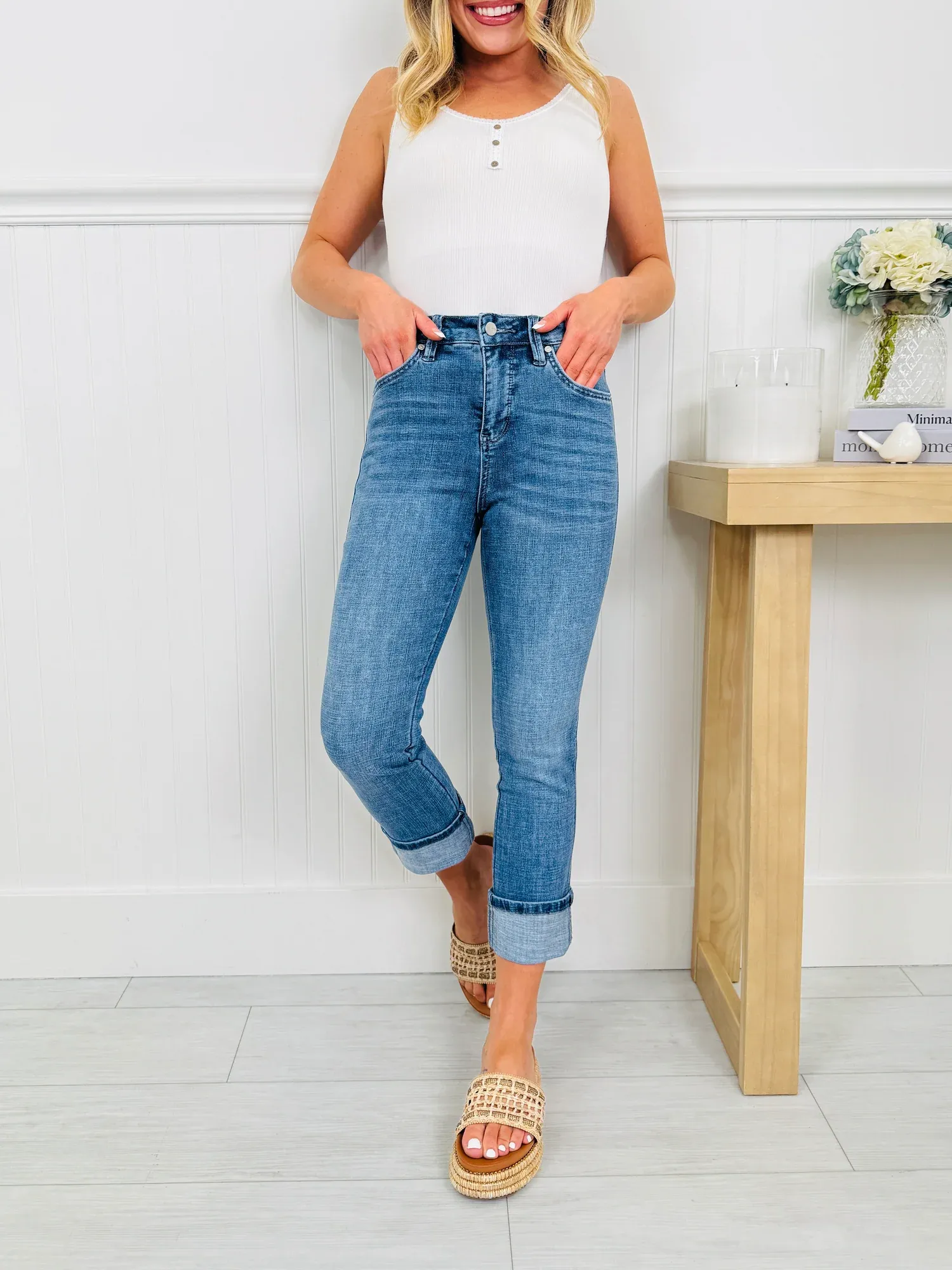 (Pack of 2) Meant For You Tummy Control Capri Jeans in Three Inseams