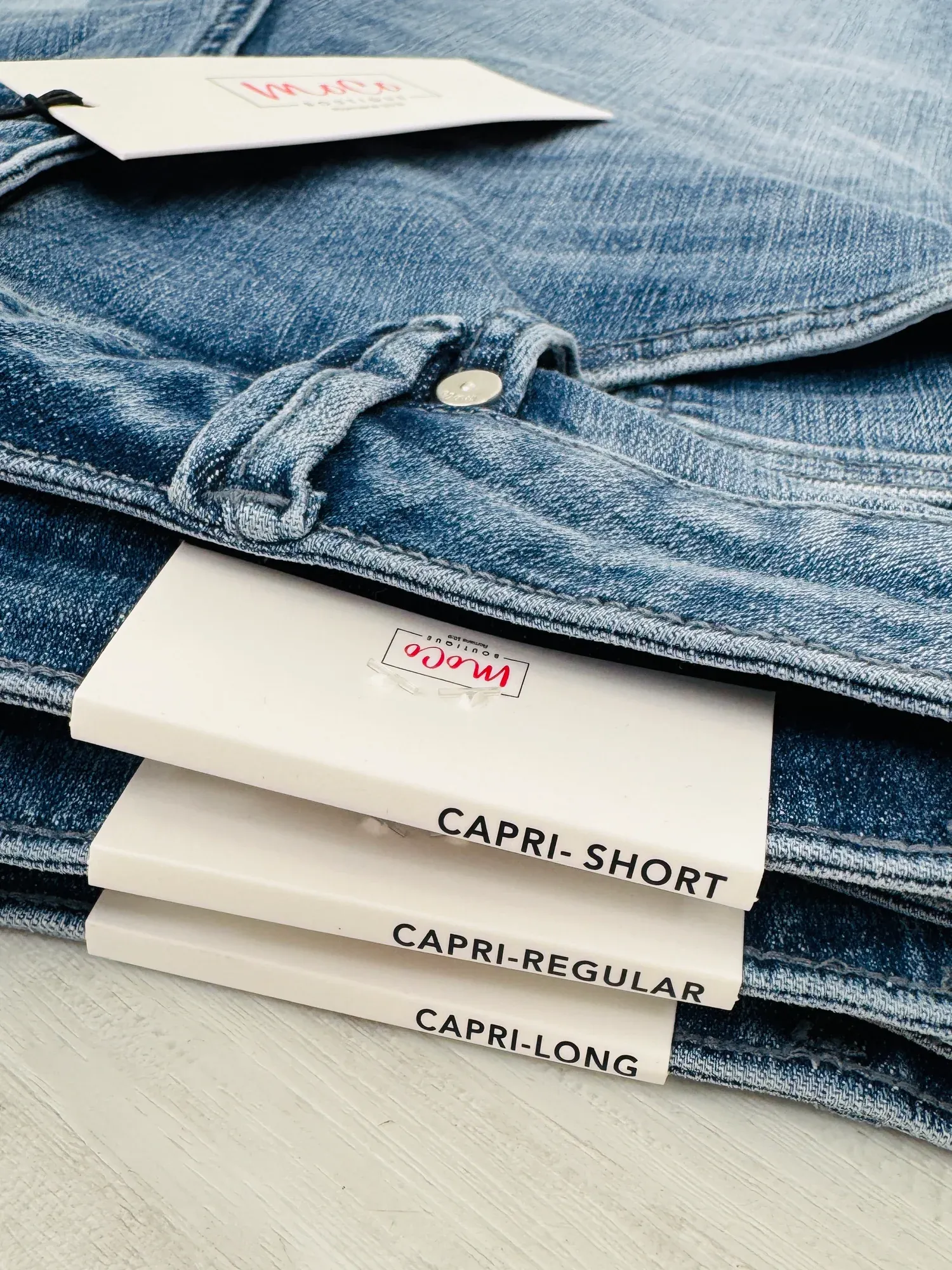 (Pack of 2) Meant For You Tummy Control Capri Jeans in Three Inseams