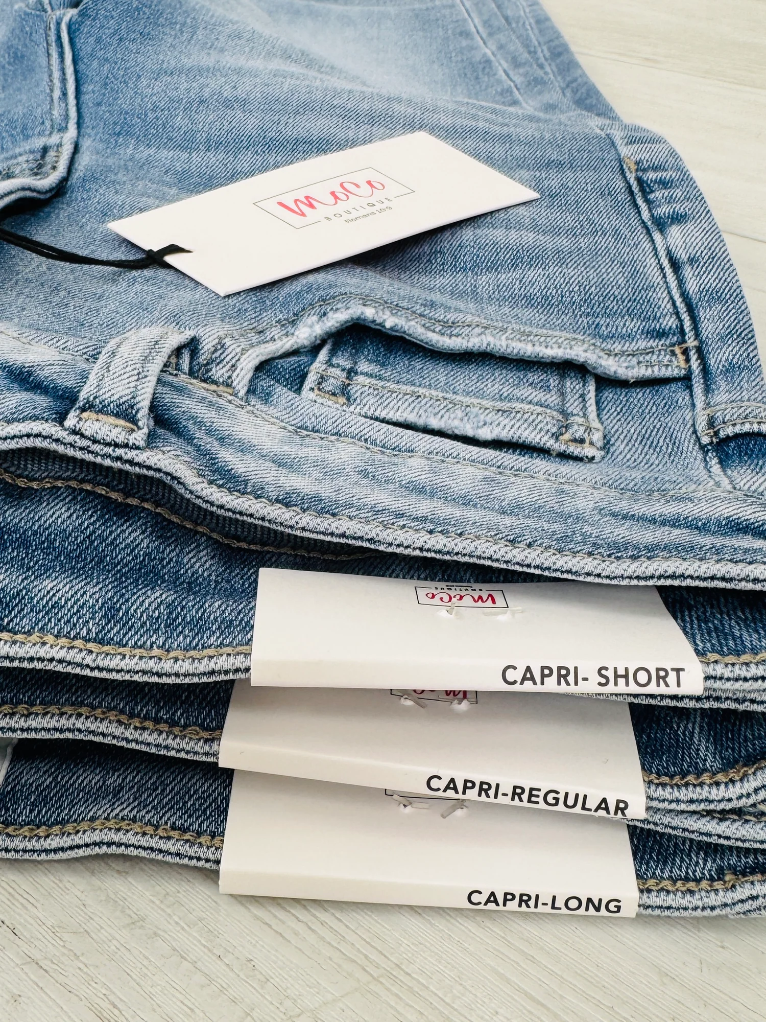 (Pack of 2) Easy Fit Tummy Control Capri Jeans in Three Inseams