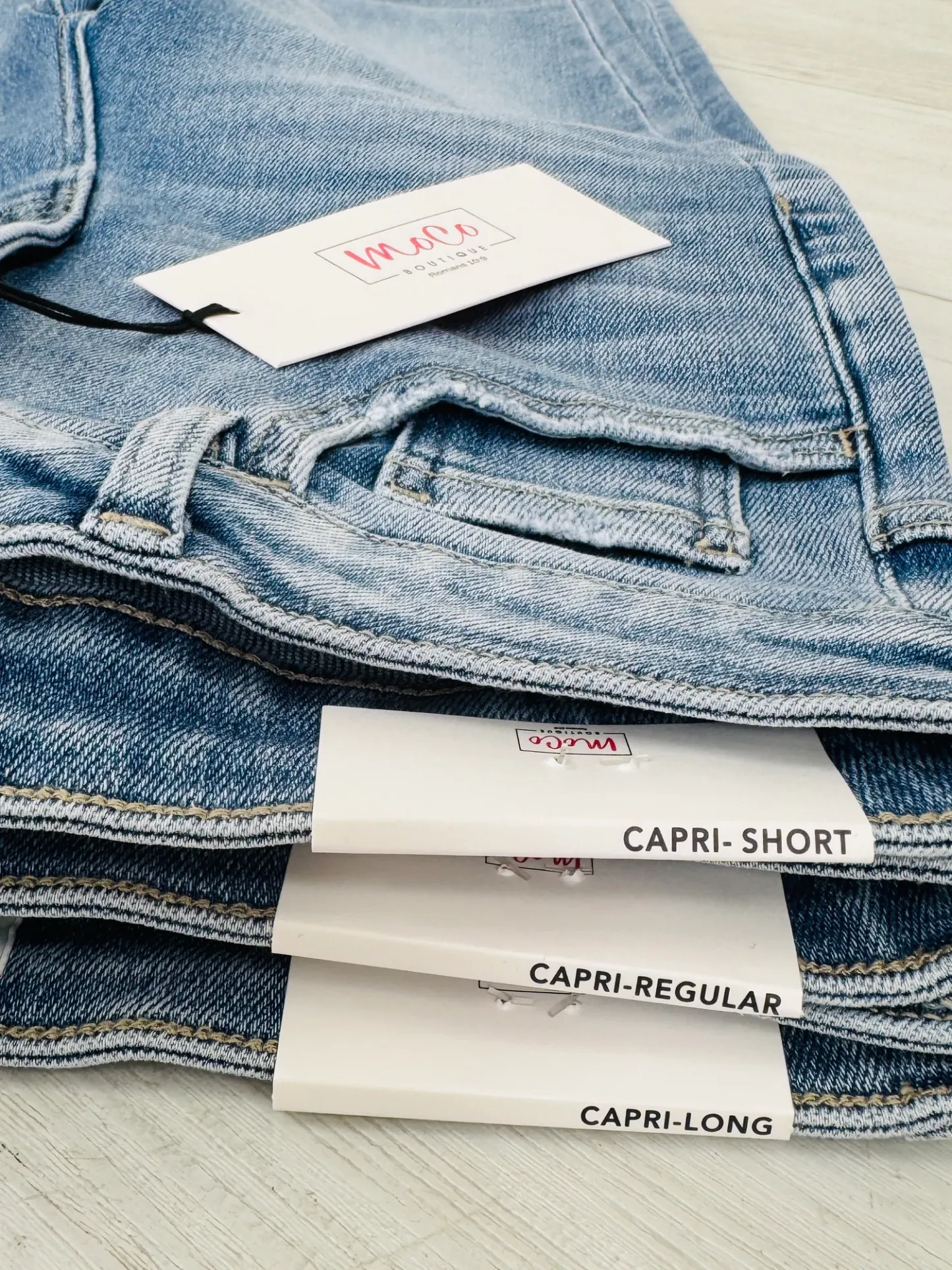 (Pack of 2) Easy Fit Tummy Control Capri Jeans in Three Inseams