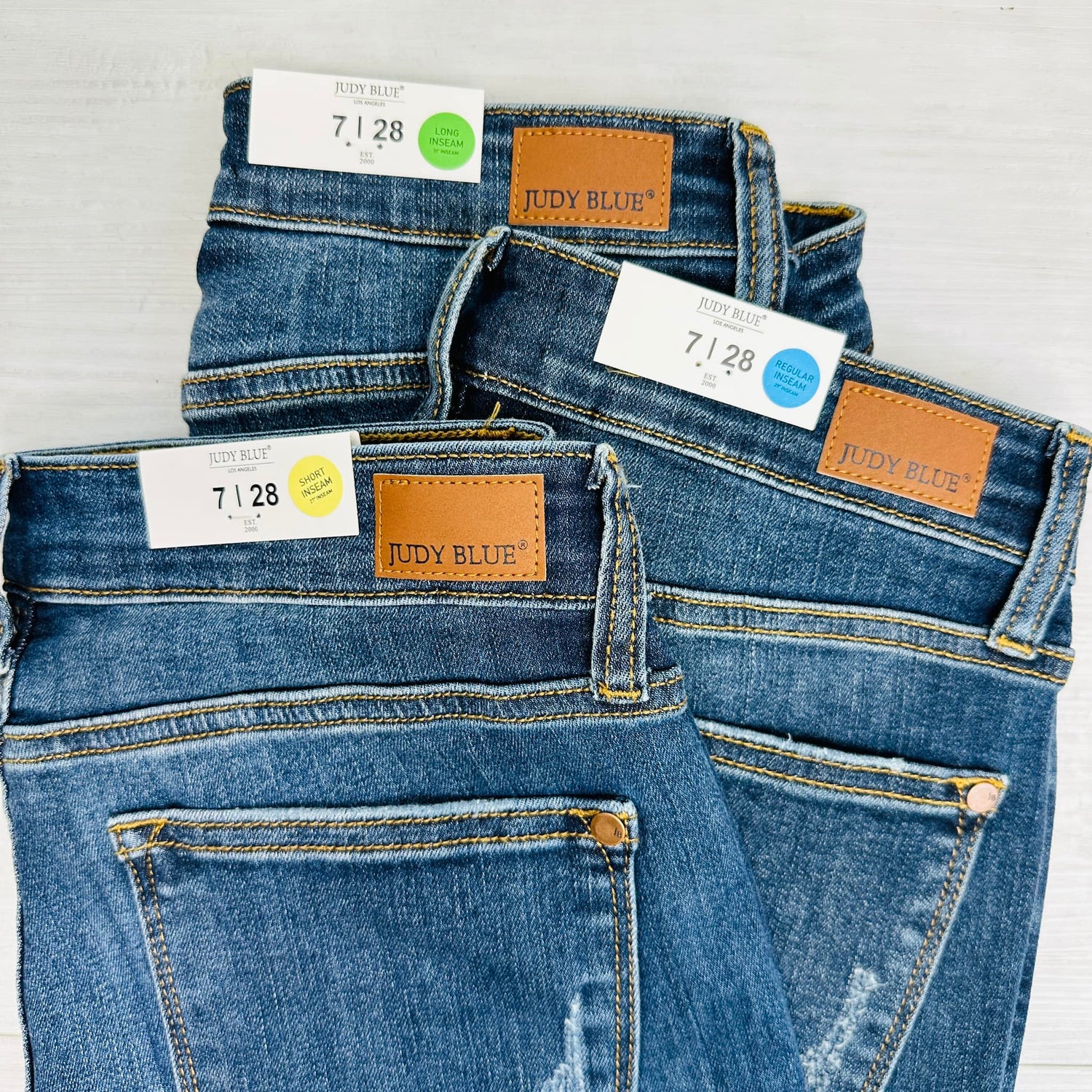 (Pack of 2) Judy Blue Everyday Essential Relaxed Fit Jeans - Multiple Inseams