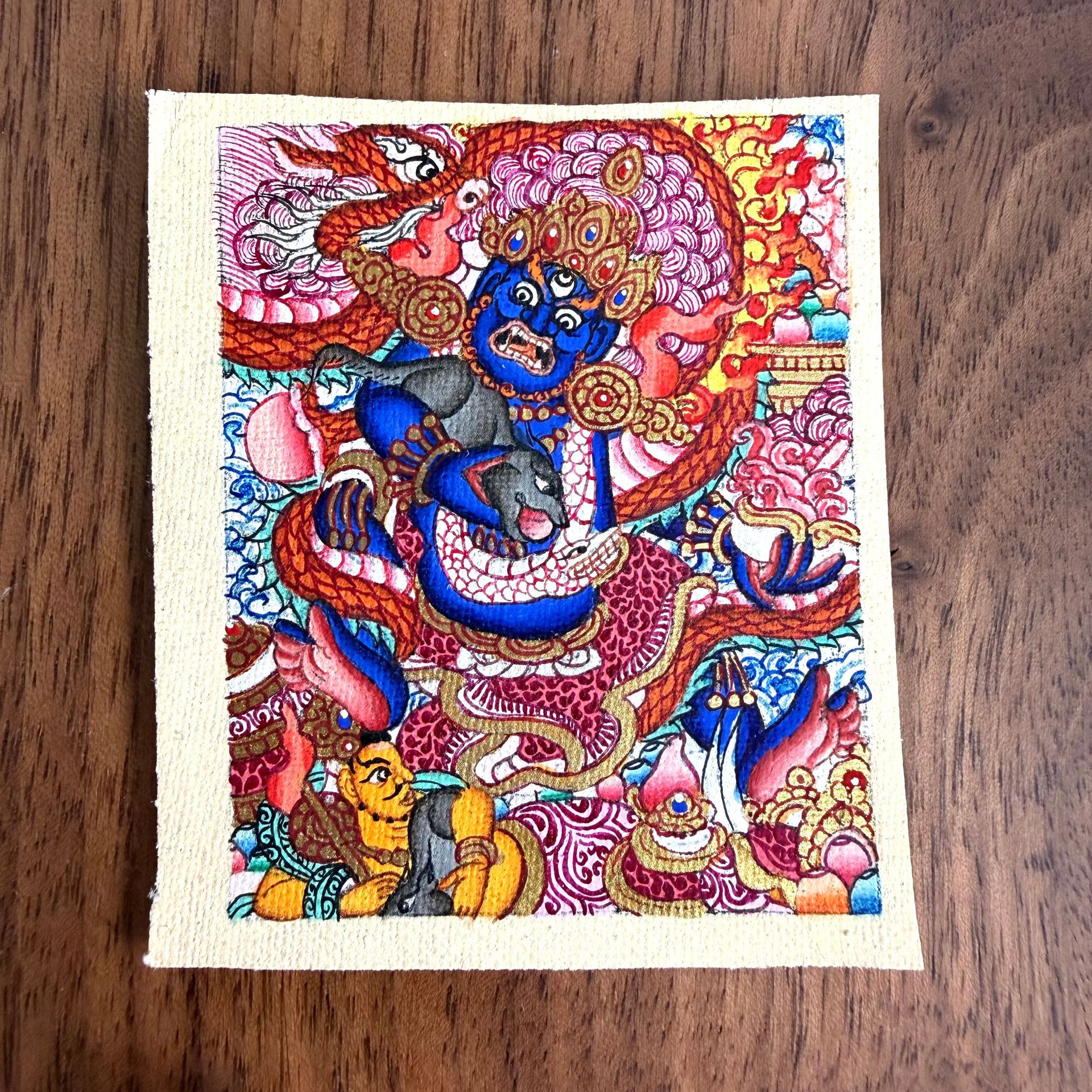 Black Jambhala Thangka 