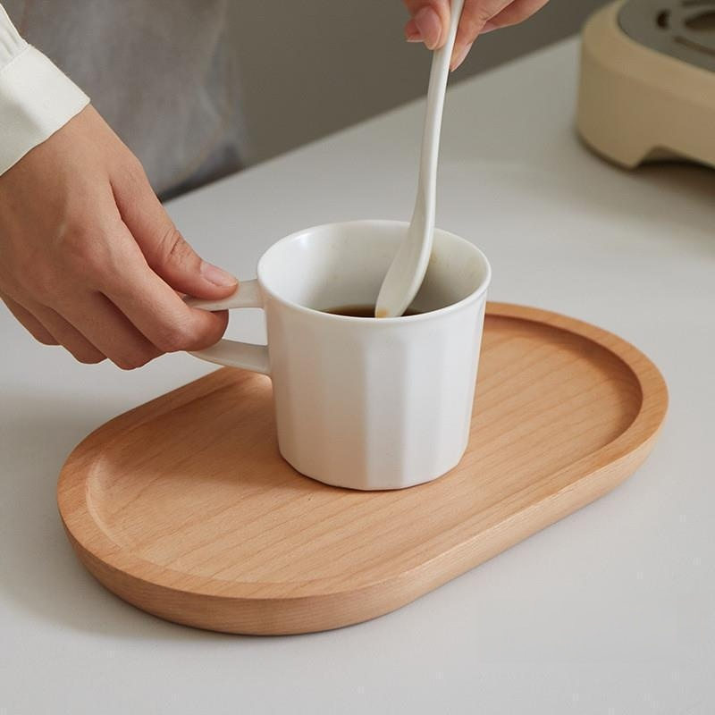 Solid Wood Dinner Plate