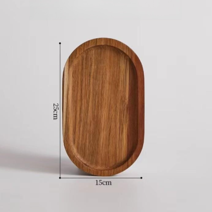 Solid Wood Dinner Plate