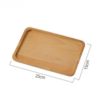 Solid Wood Dinner Plate