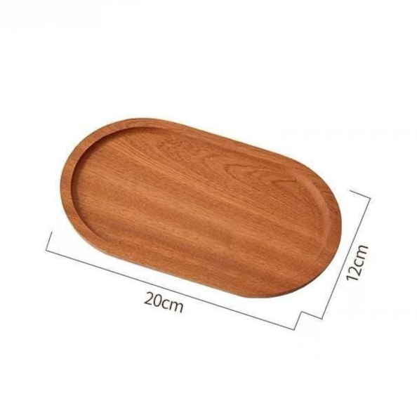 Solid Wood Dinner Plate