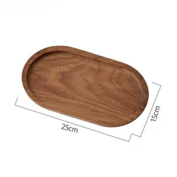 Solid Wood Dinner Plate