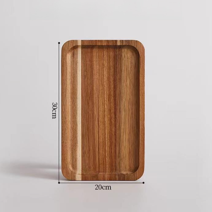 Solid Wood Dinner Plate