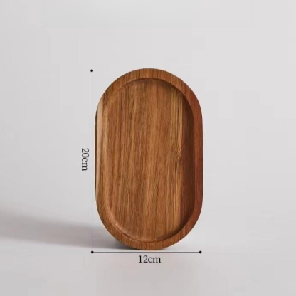 Solid Wood Dinner Plate