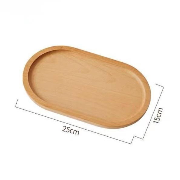 Solid Wood Dinner Plate