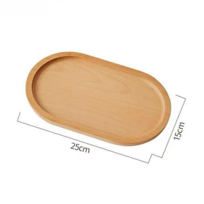Solid Wood Dinner Plate