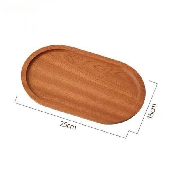 Solid Wood Dinner Plate