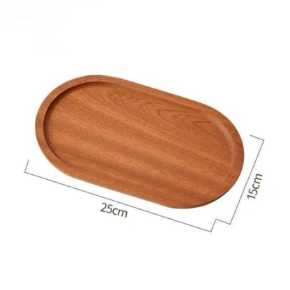 Solid Wood Dinner Plate