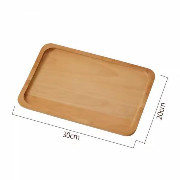 Solid Wood Dinner Plate