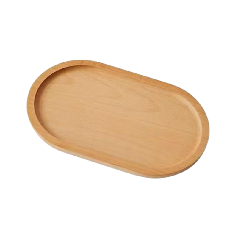 Solid Wood Dinner Plate