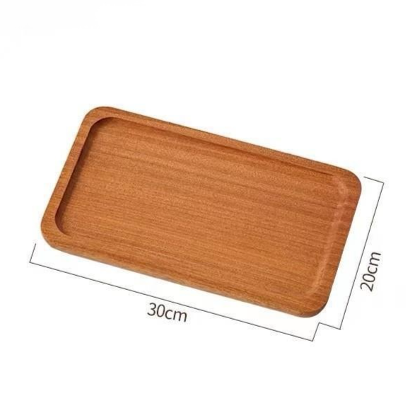 Solid Wood Dinner Plate