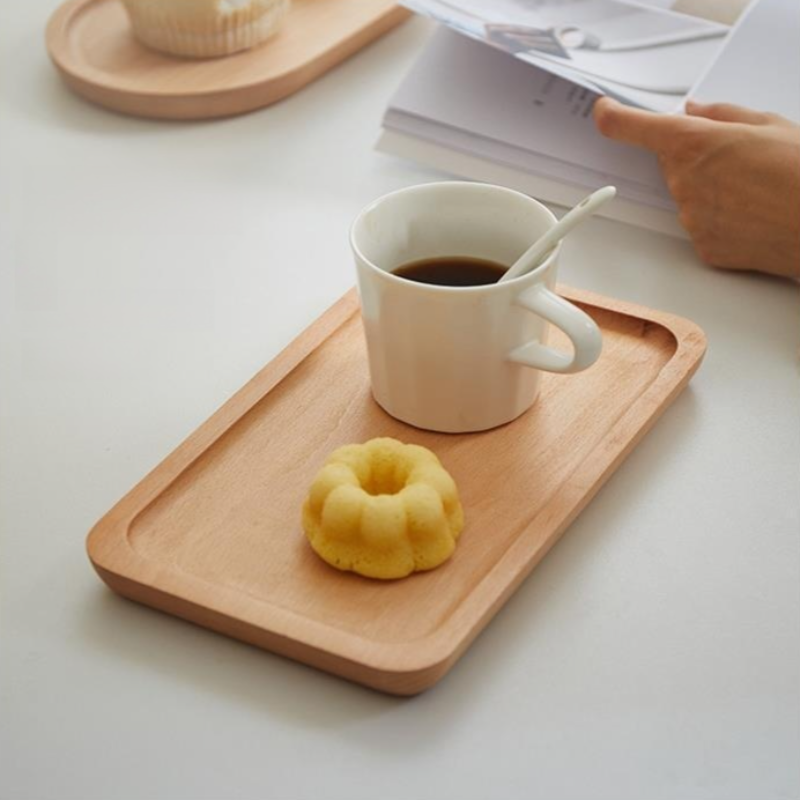 Solid Wood Dinner Plate