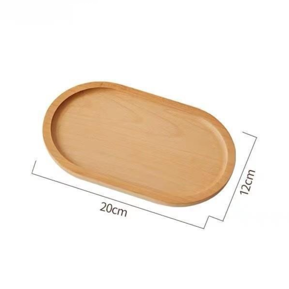 Solid Wood Dinner Plate