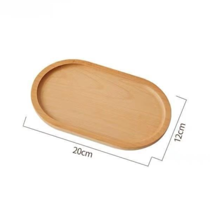 Solid Wood Dinner Plate