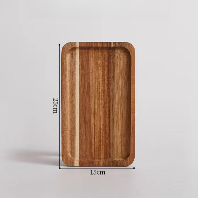 Solid Wood Dinner Plate