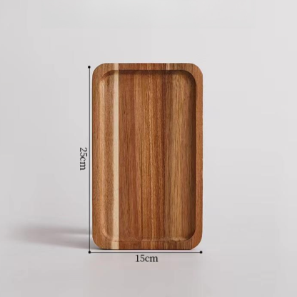 Solid Wood Dinner Plate