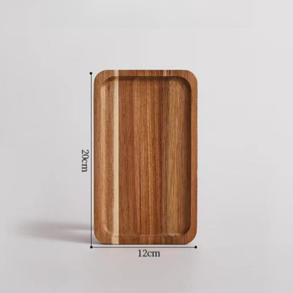 Solid Wood Dinner Plate