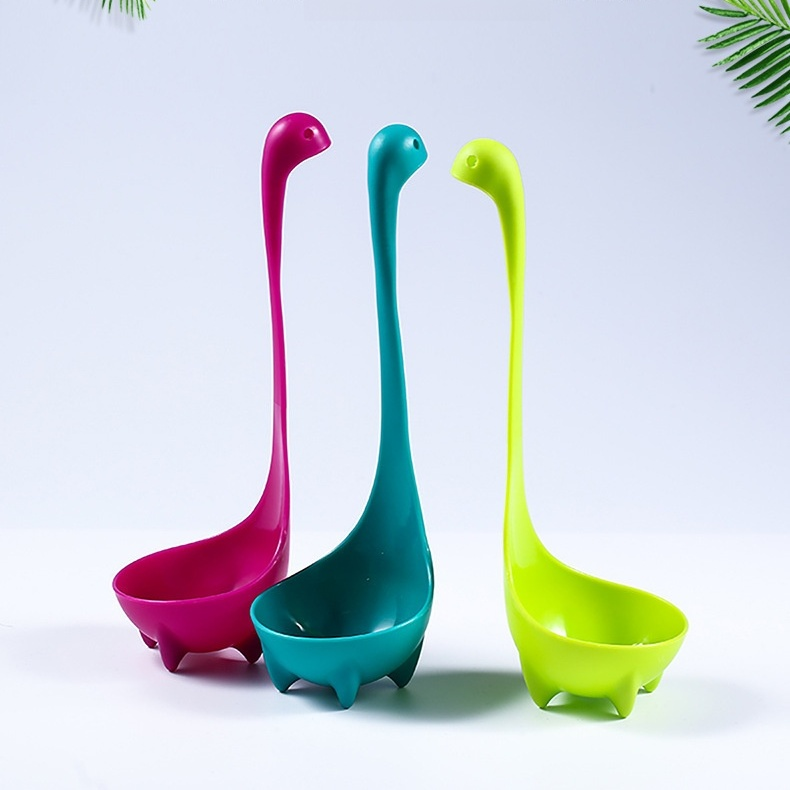 卡通水怪塑膠湯匙