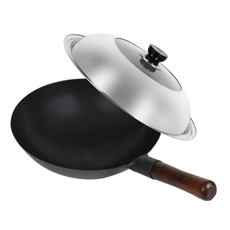 老式手工鍛造鐵鍋