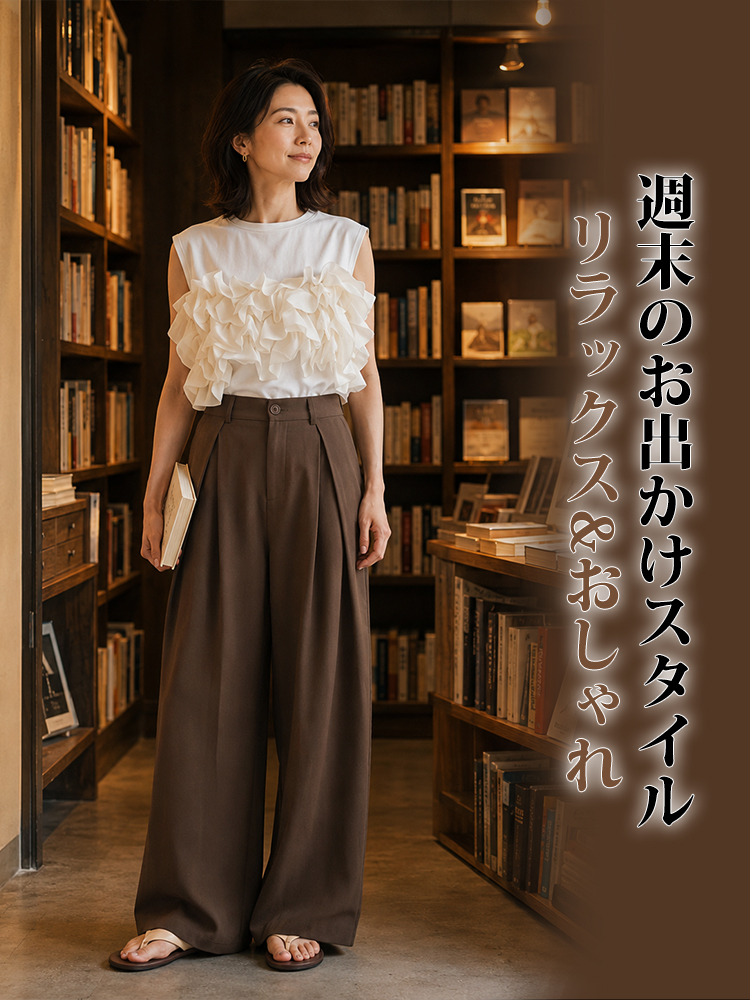 1363339 sosove-垂感对褶宽松百搭阔腿裤