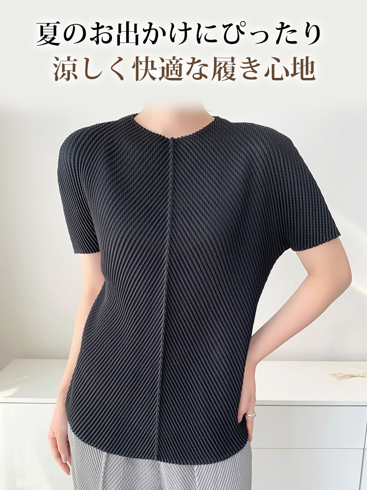 1361202 JC-龙鳞褶皱半高领恤