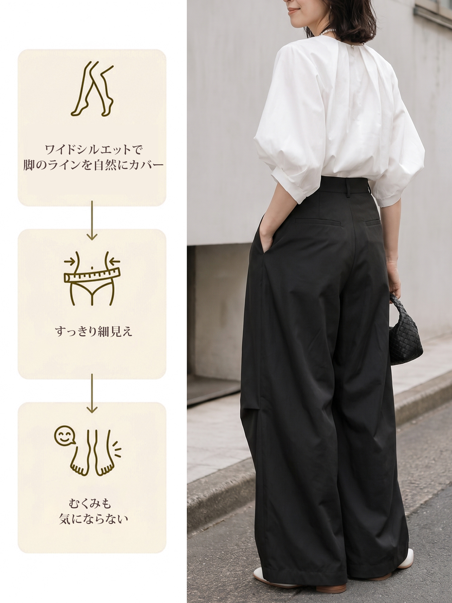 【カーゴパンツ】ゆったりドローストリング・ウォッシュ加工、バルーンシルエット。体型をカバーし、ウエストベルト調節でさまざまな体型・身長に対応。