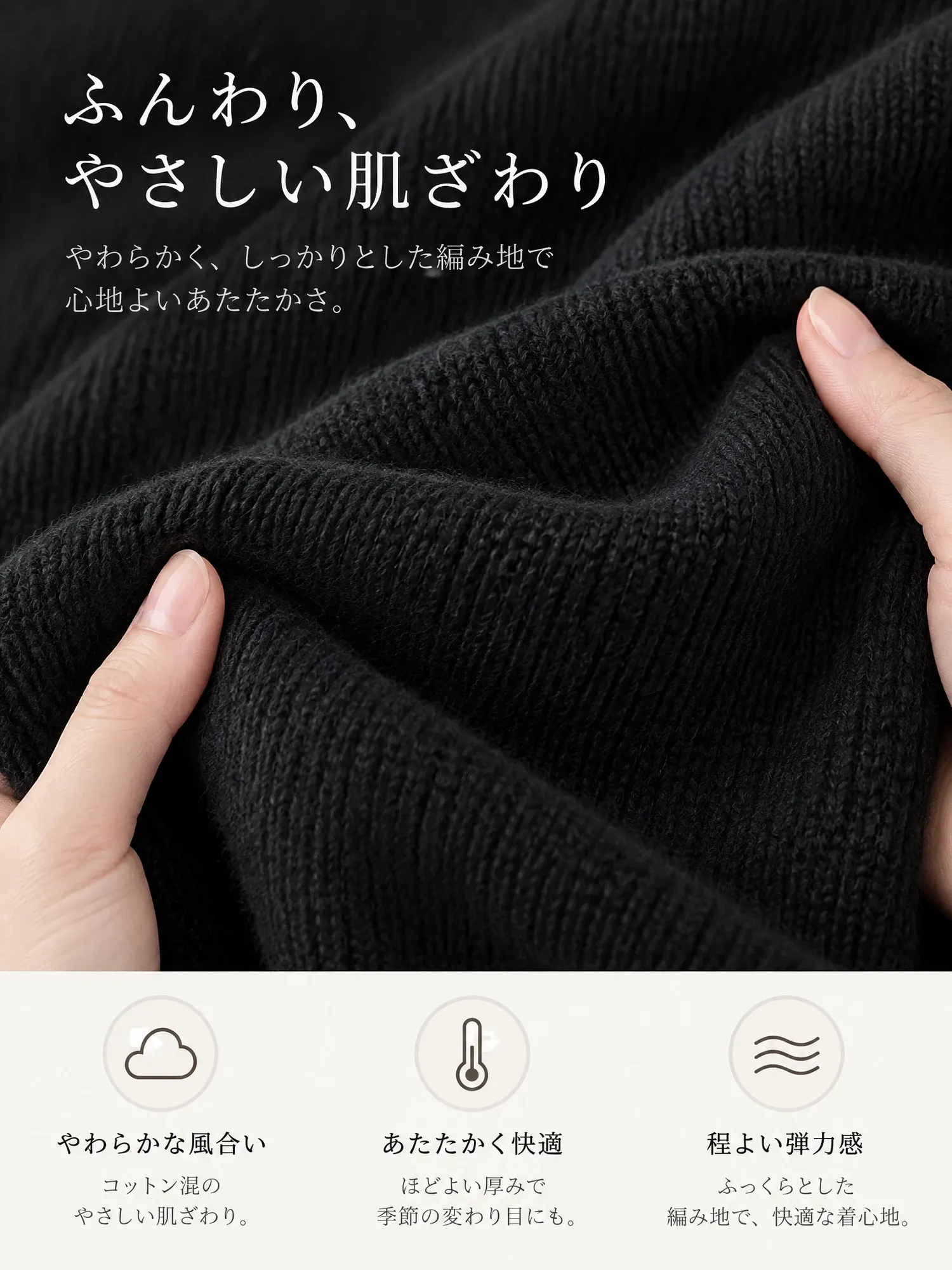 【クルーネック ダブルジップ ニットカーディガン】