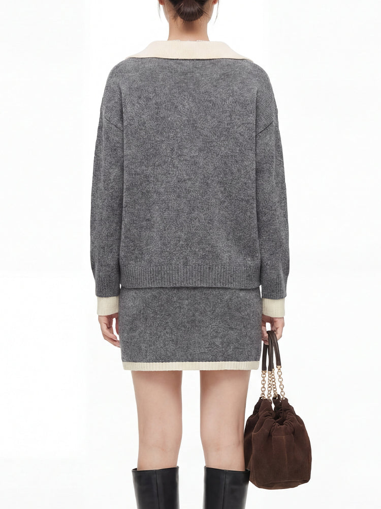 ニットワンピースセットアップ