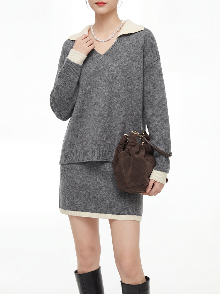 ニットワンピースセットアップ