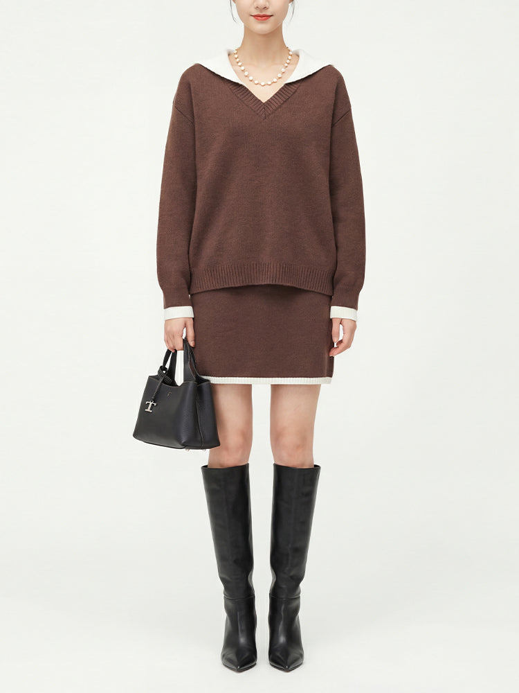 ニットワンピースセットアップ