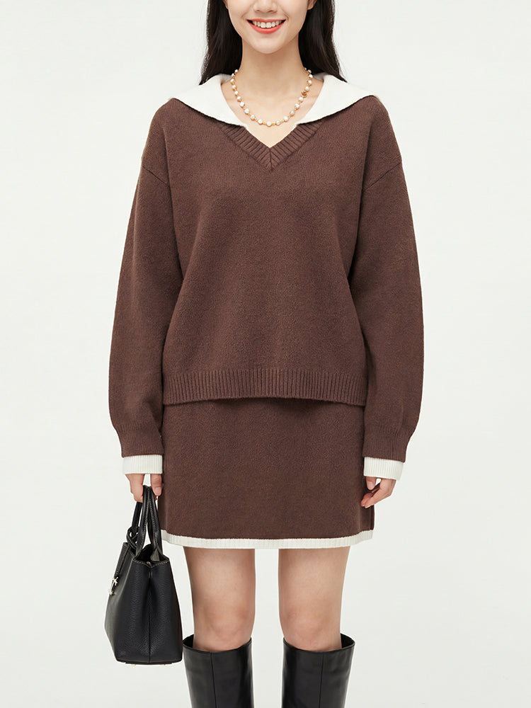 ニットワンピースセットアップ