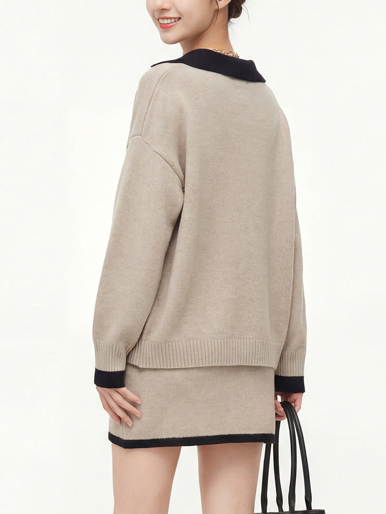 ニットワンピースセットアップ