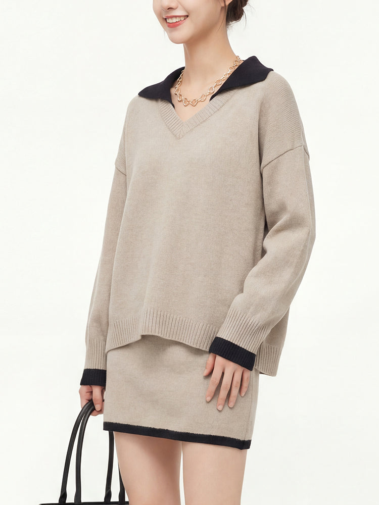 ニットワンピースセットアップ