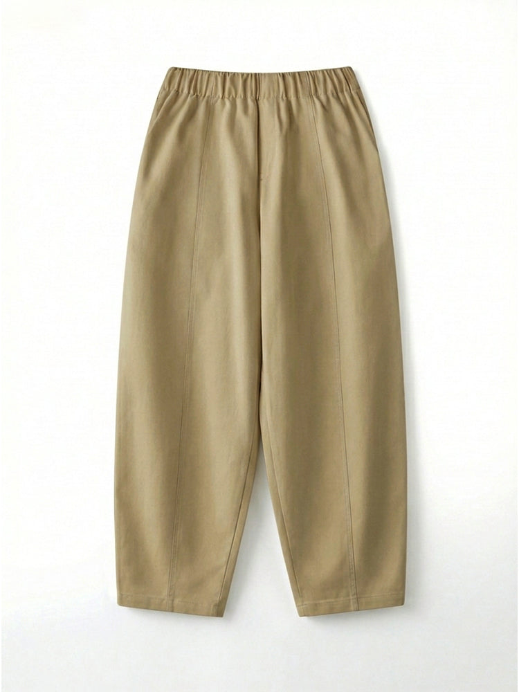 【ドレープ感ゆったりワイドパンツ】下半身体型カバーに最適 立体シルエットですっきり着痩せ リラックス＆コーデしやすい