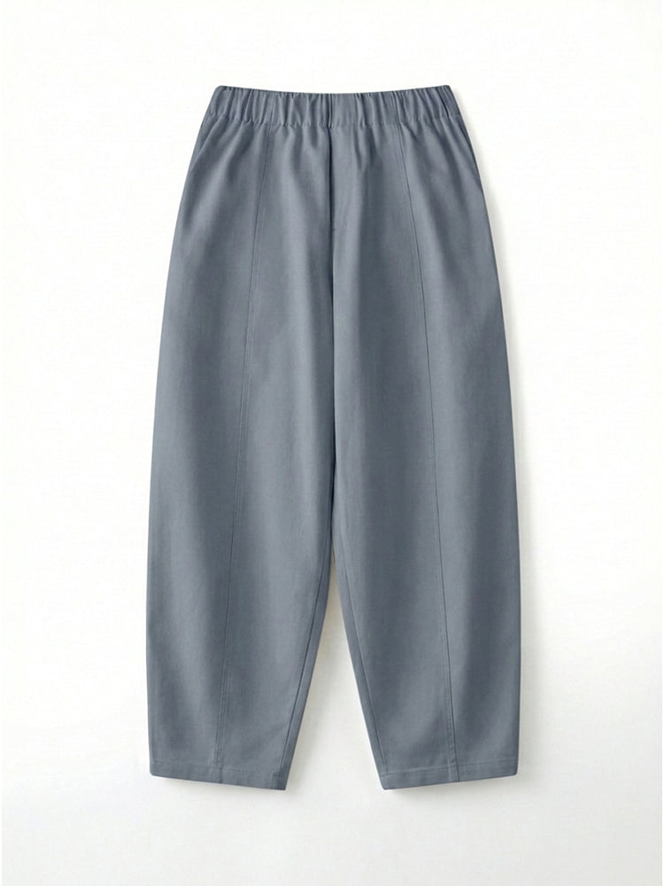 【ドレープ感ゆったりワイドパンツ】下半身体型カバーに最適 立体シルエットですっきり着痩せ リラックス＆コーデしやすい