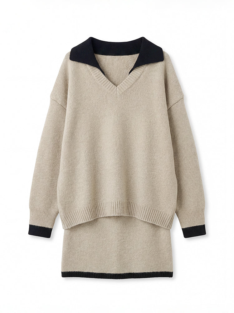 ニットワンピースセットアップ