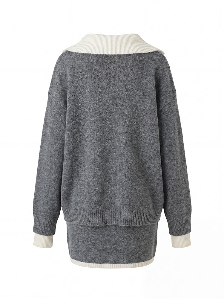 ニットワンピースセットアップ