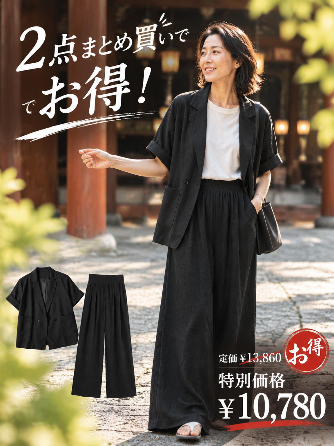 ハイウエストストレートパンツ｜脚長・通勤コーデ｜SOSOVE