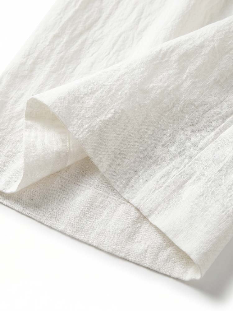 【涼感テンセルリネンワイドパンツ】高級テンセルとレーヨン混紡、夏の「視覚効果で－5kg」美脚ワイドパンツ-sosove