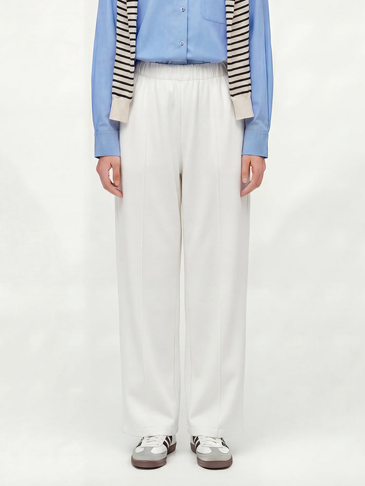 【ドレープ感ゆったりワイドパンツ】下半身体型カバーに最適 立体シルエットですっきり着痩せ リラックス＆コーデしやすい